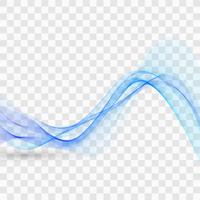 Modern stylish blue business wave background vector