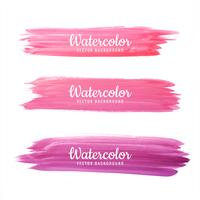 Modern colorful watercolor hand draw strokes background vector