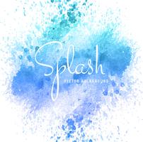 abstract paint splash blue watercolor design