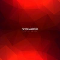 Abstract red polygonal background vector