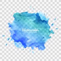 Blue watercolor splash background vector