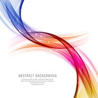 Abstract colorful wave design background vector