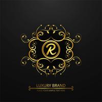 Modern luxury brand name design vector