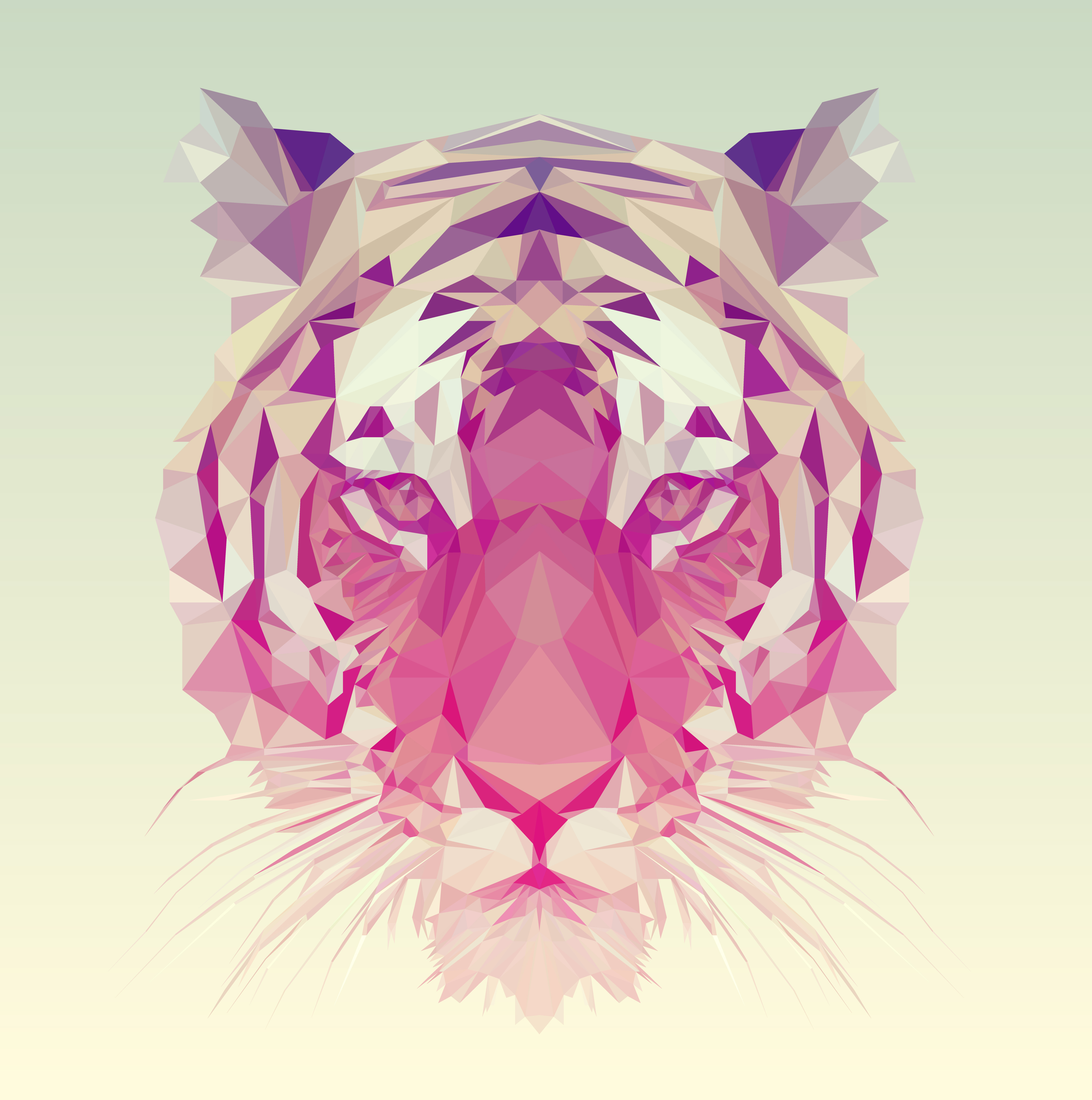 Polygonales Tiger Grafikdesign Download Kostenlos Vector