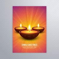 Nice brochure for diwali template colorful diwali vector