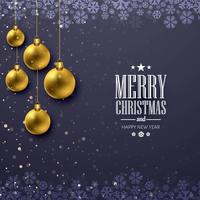 Christmas shiny ball decorative vector background