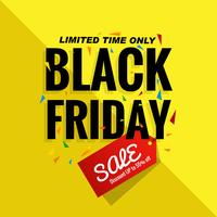 Abstract black friday sale poster design vector