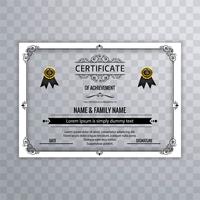 Beautiful creative certificate template design vector