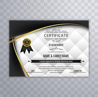 Abstract beautiful certificate template design vector