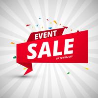 Event sale banners colorful design template vector