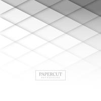 Modern papercut gray background vector