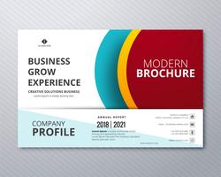 Abstract business brochure card template illustration vector