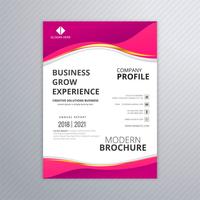 Professional business flyer template card colorful wave design vector