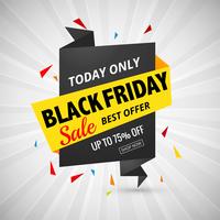 Beautiful Abstract black friday sale poster banner design  vector