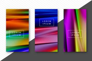 Abstract colorful banners set design vector