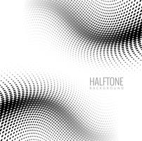 Gray halftone wave background vector