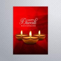 Nice brochure for diwali template colorful diwali vector