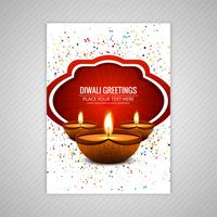 Buen folleto para diwali plantilla diwali colorido vector