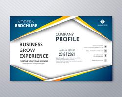 Professional business flyer template card colorful wave design