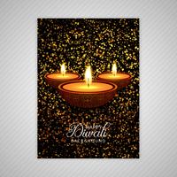 Beautiful Happy diwali colorful brochure template design vector