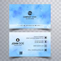 Abstract stylish wave colorful business card template design vector