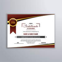 Abstract beautiful certificate template design vector