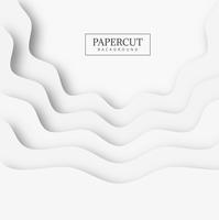 Abstract papercut shape background vector