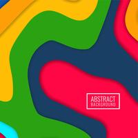 Abstract colorful papercut modern background vector