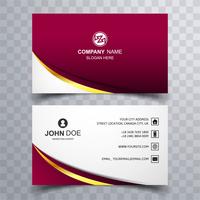 Abstract stylish wave colorful business card template design vector