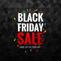 Abstract black friday sale layout background vector