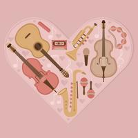 Instrumentos musicales vector