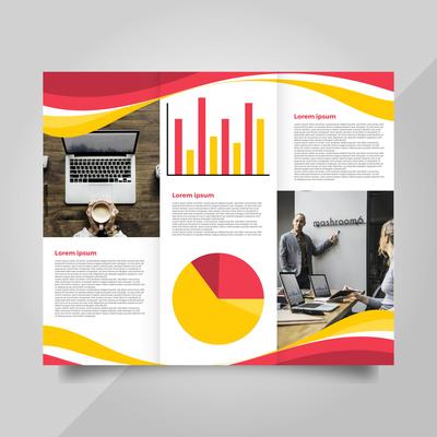 Flat Modern Professional Brochure Vector Template