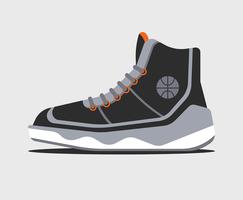 Ilustración de zapatos de baloncesto vector
