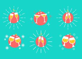 Champagne Toast Vector