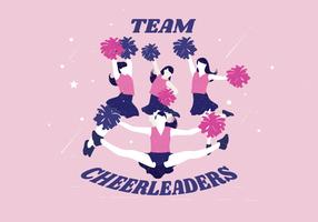 Team Cheerleaders Vector