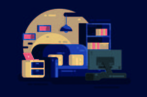 Cozy settings vector