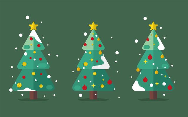 Mid Century Christmas tree Vector