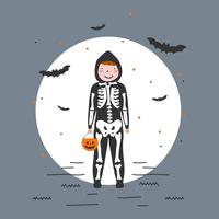 Boy In Costume Vector