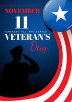 Veterans Day Card vector