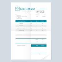Minimalist Invoice Template Design For Your Business Company