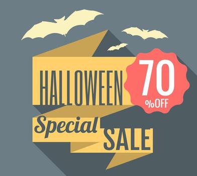 Venta Especial de Halloween vector