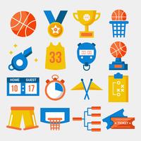 Basketball Element Collection Vector
