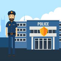 Police Officer Character Vector