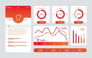 Charts UI Kit Vector