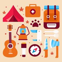 Camping Supplies Vector