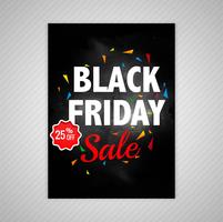 Abstract Black friday brochure sale template vector illustration