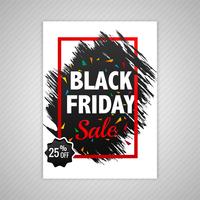 Elegant Black friday sale template design vector