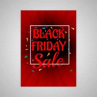 Beautiful Black friday sale brochure template design vector