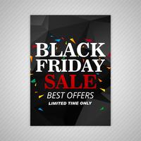 Beautiful Black friday sale brochure template design vector