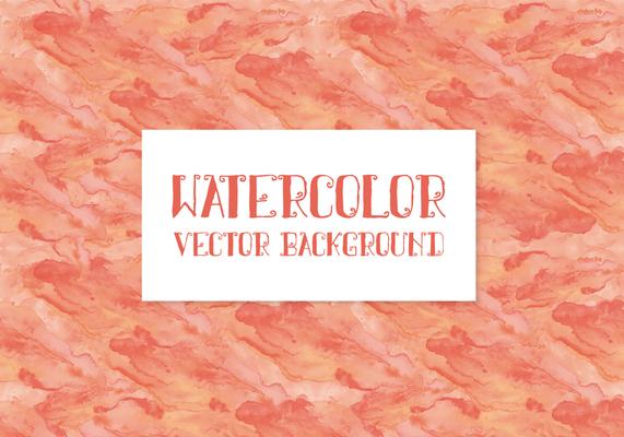 Peach Watercolor Vector Background